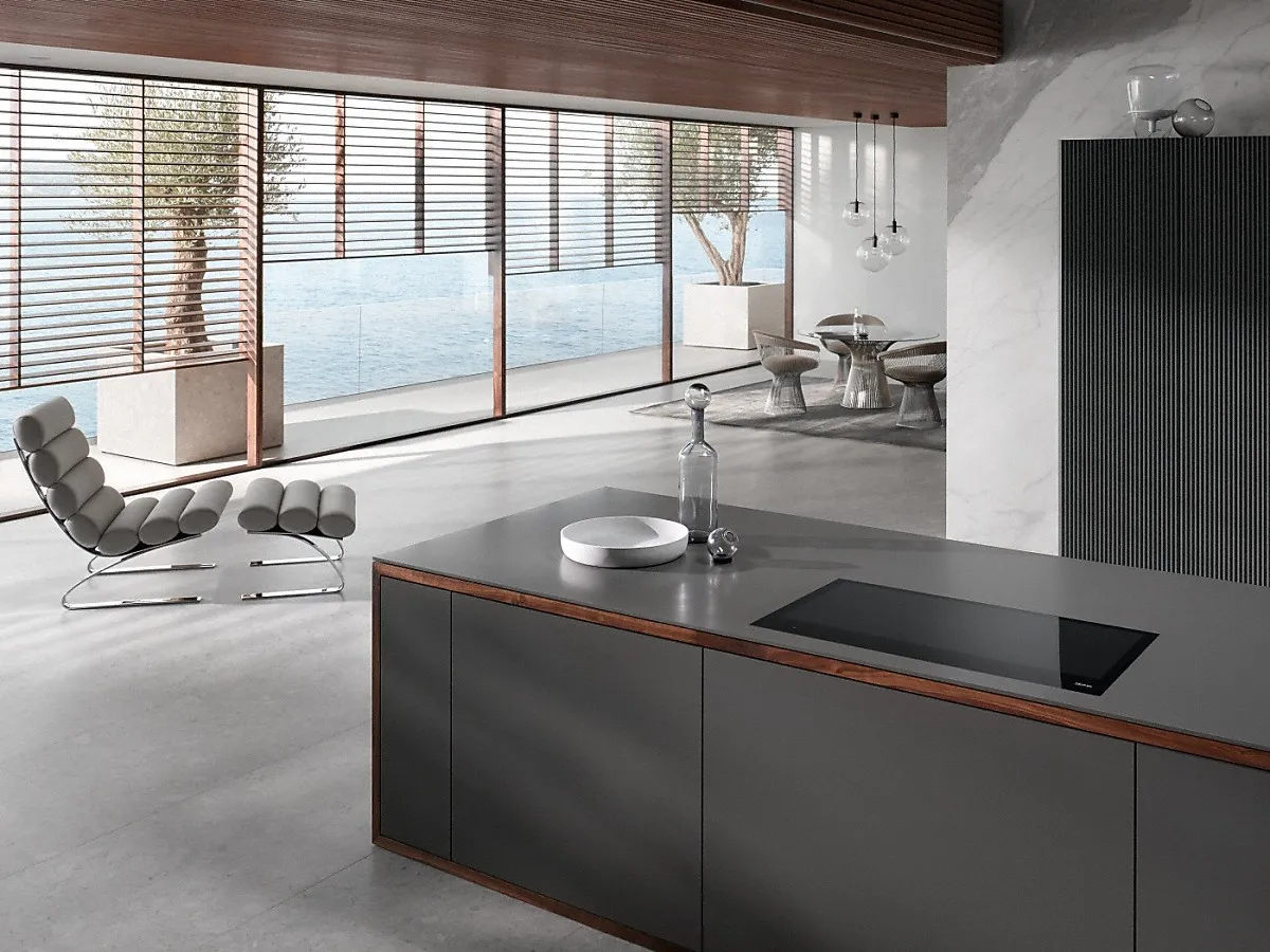 Miele כיריים אינדוקציה 93 ס"מ משטח גמיש מלא FullFlex עם ציפוי למניעת שריטות תוצרת Miele דגם KM 7897-1 FL Diamond — תמונה 2